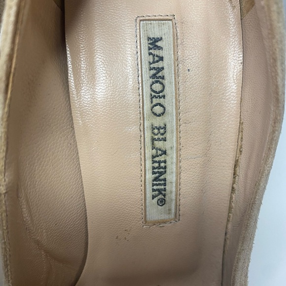 MANOLO BLAHNIK BB CAPTOE SUEDE PUMPS - Picture 4 of 11